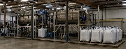 SIGBLEND active warehouse floor showcasing bulk super sack inventory ready for dispatch